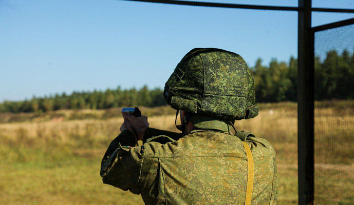С военнослужащими Минской военной комендатуры прошло занятие по огневой подготовке