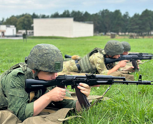 Занятия с курсантами военного факультета в ГрГУ имени Я. Купалы