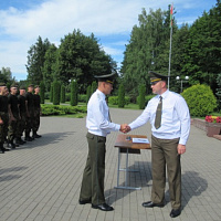 Островецким зенитчикам вручены знаки «Гвардия»