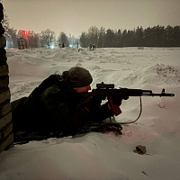 Занятия по огневой подготовке с военнослужащими 120 омбр