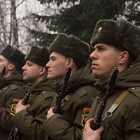 Торжественный митинг по случаю 84-й годовщины со дня образования 120 омбр