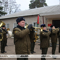В 557 ибр проводили в запас командира воинской части полковника Олега Ивашко