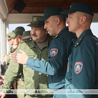 Розыгрыш тактического эпизода на полигоне МЧС «Светлая Роща» в рамках проведения ССУ «Запад-2025»