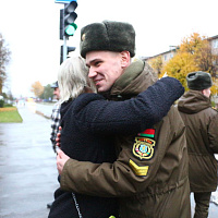 Увольнение в запас военнослужащих в 11 омбр