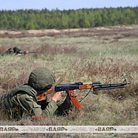 Продолжается батальонное тактическое учение с боевой стрельбой с одним из механизированных подразделений 6 омбр