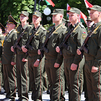 Военнослужащие Вооружённых Сил приняли активное участие в праздновании Дня Независимости Республики Беларусь