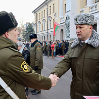 Торжественный ритуал принятия Военной присяги в Военной академии Республики Беларусь