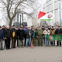 Воины-интернационалисты вышли на субботник 