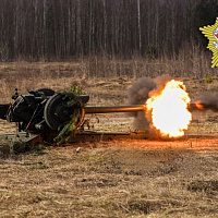 Занятия с курсантами-артиллеристами Военной академии Беларуси