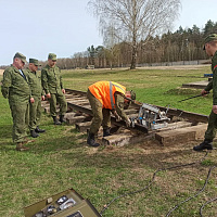 Занятие с курсантами военно-транспортного факультета в БелГУТ
