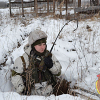 Розыгрыш эпизода отражения нападения условного НВФ на блок-пост