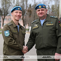 В командовании сил специальных операций Вооружённых Сил прошла церемония увольнения в запас военнослужащих срочной военной службы