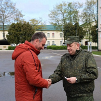 Чествование военнообязанных, принимавших участие в проверке боеготовности Вооружённых Сил