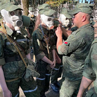 Занятия по РХБЗ с новым пополнением