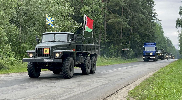Военнослужащие 377 зрп совершили 50-километровый марш