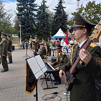 Праздничный концерт в Минске с участием военнослужащих