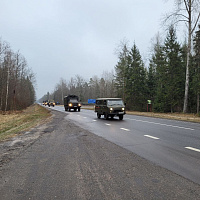 Военнослужащие из числа нового пополнения совершают 50-километровые марши