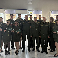 Торжественное мероприятие, посвящённое выпуску военных фельдшеров