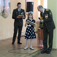 Торжественный день военнослужащих полка