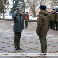 На мемориале «Боевой путь гвардейцев 120-й стрелковой дивизии» прошёл торжественный митинг
