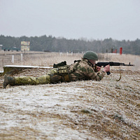 Военнослужащие 38 одшбр выполнили упражнения контрольных стрельб