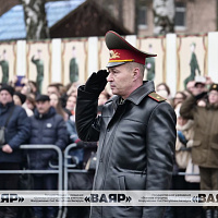 Военную присягу приняли новобранцы 361-й базы охраны и обслуживания