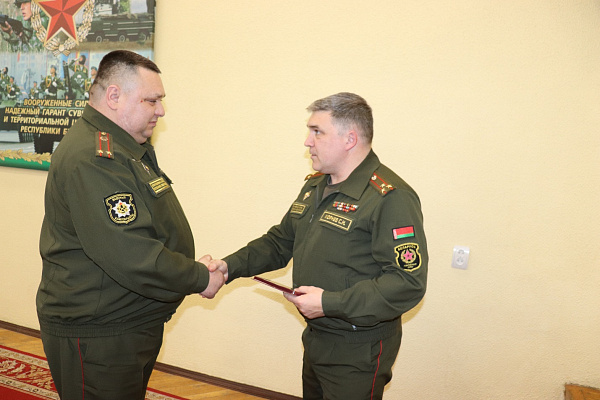 Военный комиссар Мядельского района награждён нагрудным знаком «За адзнаку ў ваенна-мемарыяльнай рабоце»