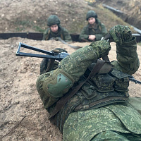 Занятия по боевой подготовке с военнослужащими 19 омбр