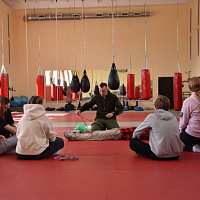 Занятия по тактической медицине с воспитанниками военно-патриотического клуба «Зубр»