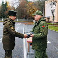 Чествование военнослужащих, выслуживших установленные сроки военной службы