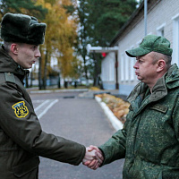 Чествование военнослужащих, выслуживших установленные сроки военной службы