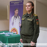 Военно-медицинский институт в БГМУ принял участие в общереспубликанском дне открытых дверей
