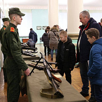 В Минском суворовском военном училище прошел День открытых дверей 