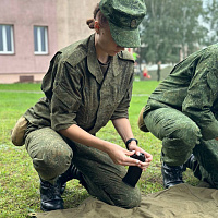 Занятия с курсантами военного факультета в ГрГУ имени Я. Купалы