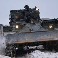 Проверка одного из танковых батальонов 19 омбр