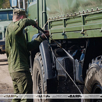 В 19 омбр проходит переход техники на зимний период эксплуатации
