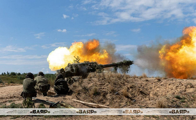 Занятие с боевой стрельбой с подразделениями ракетных войск и артиллерии СЗОК