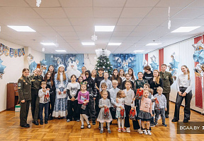 Курсанты военного факультета в БГАА приняли участие в акции «Наши дети» 