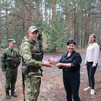 Выставка вооружения от слонимских гвардейцев
