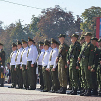 Первокурсники военно-транспортного факультета БелГУТа приняли Военную присягу
