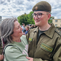 Церемония принятия Военной присяги в Жодино