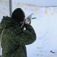 Занятия по огневой подготовке с военнослужащими 36 дмостбр