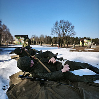 Занятия с курсантами военного факультета в БГАА