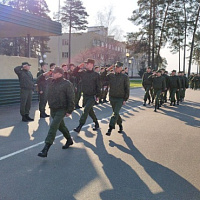 Чествовали увольняемых в запас