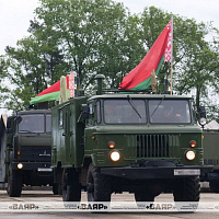 Торжественная церемония передачи техники связи в 619 бхрмусс