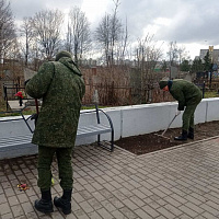 Военнослужащие 30-й отдельной железнодорожной бригады приняли участие в республиканской субботнике