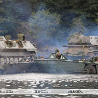 Военнослужащие 6 омбр преодолели водную преграду