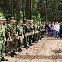 Курсанты военного факультета в БГАА посетили урочище Уручье