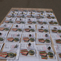 Торжественное вручение юбилейной медали «80 лет освобождения Республики Беларусь от немецко-фашистских захватчиков»