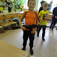 В 74-м отдельном полку связи — маленькие гости